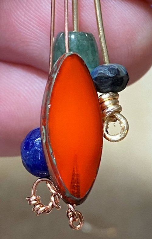 Susan LeGuyader's A New Headpin - , Findings & Components, Toggles & Clasps, Earwire & Headpin, Coiling, Coiling Wire, Wire Coiling, Findings, Clasps, Components, Loops, Wire Loop, Wrapped Wire Loop, a new headpin